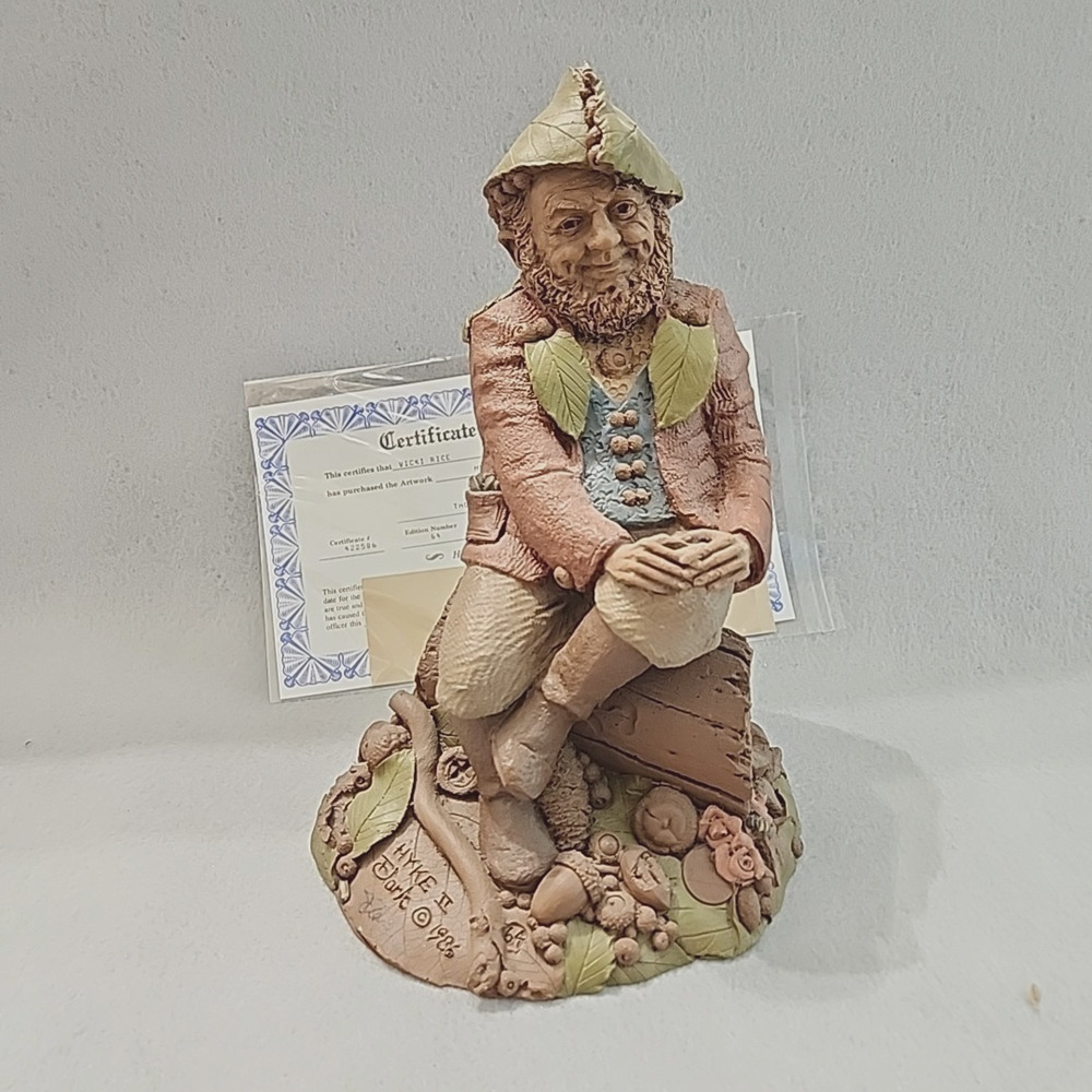 Tom‎ Clark Gnome HYKE II 1985 Cairn Studios Hand Signed COA Hiker Storyteller